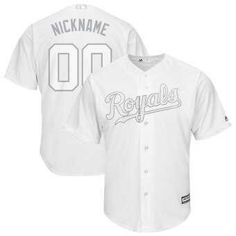 Kansas City Royals Majestic 2019 Players' Weekend Cool Base Roster Customized White Jersey